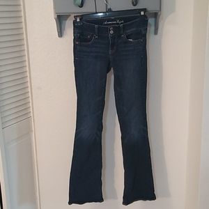 American Eagle dark wash artist jean size 4 long